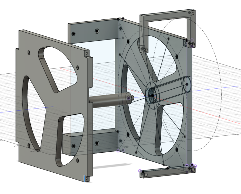 3D filament spool wall mount